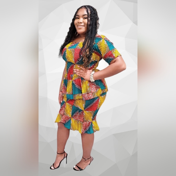 Colorful M.Jewell Ghana Bodycon Skirt Set - Picture 3 of 4